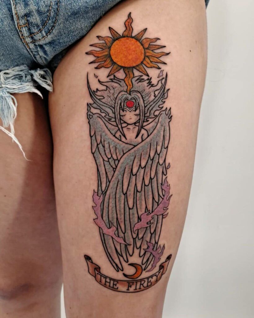 12+ Cardcaptor Sakura Tattoo Ideas To Inspire You! 15 The Beautiful Fiery Clow Card Tattoo