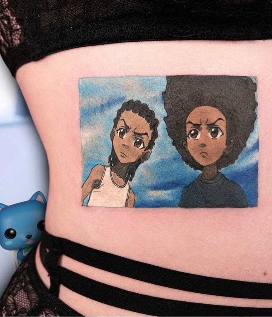 10+ Boondocks Tattoo Ideas That Will Blow Your Mind! 18 The Boondocks Colour Tattoo