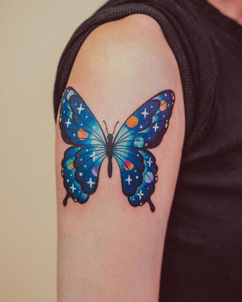 11+ Black And Blue Butterfly Tattoo Ideas That Will Blow Your Mind! 11 The Butterfly Effect