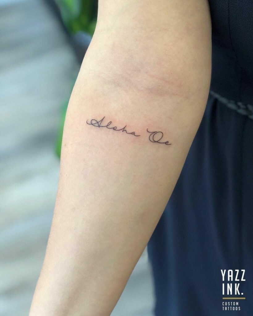 11+ Aloha Tattoo Ideas That Will Blow Your Mind! 16 The Cultural Aloha Tattoo