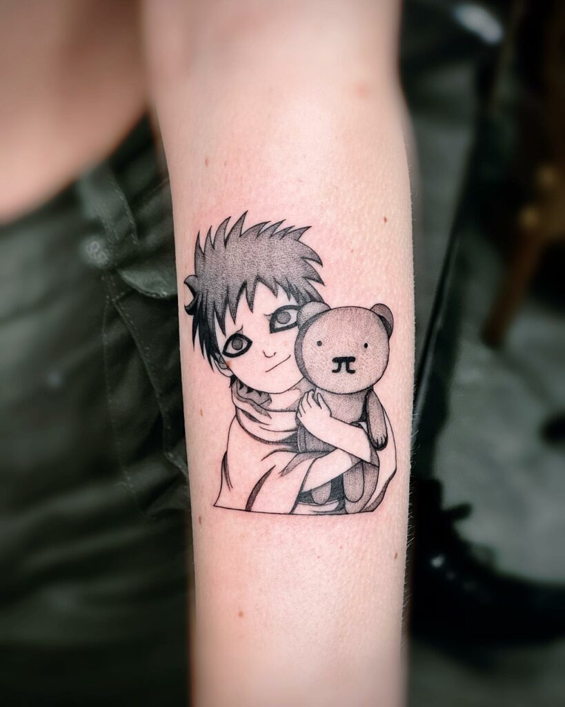 11+ Gaaras Tattoo Ideas That Will Blow Your Mind! 17 The Cute Baby Gaara Tattoo Design