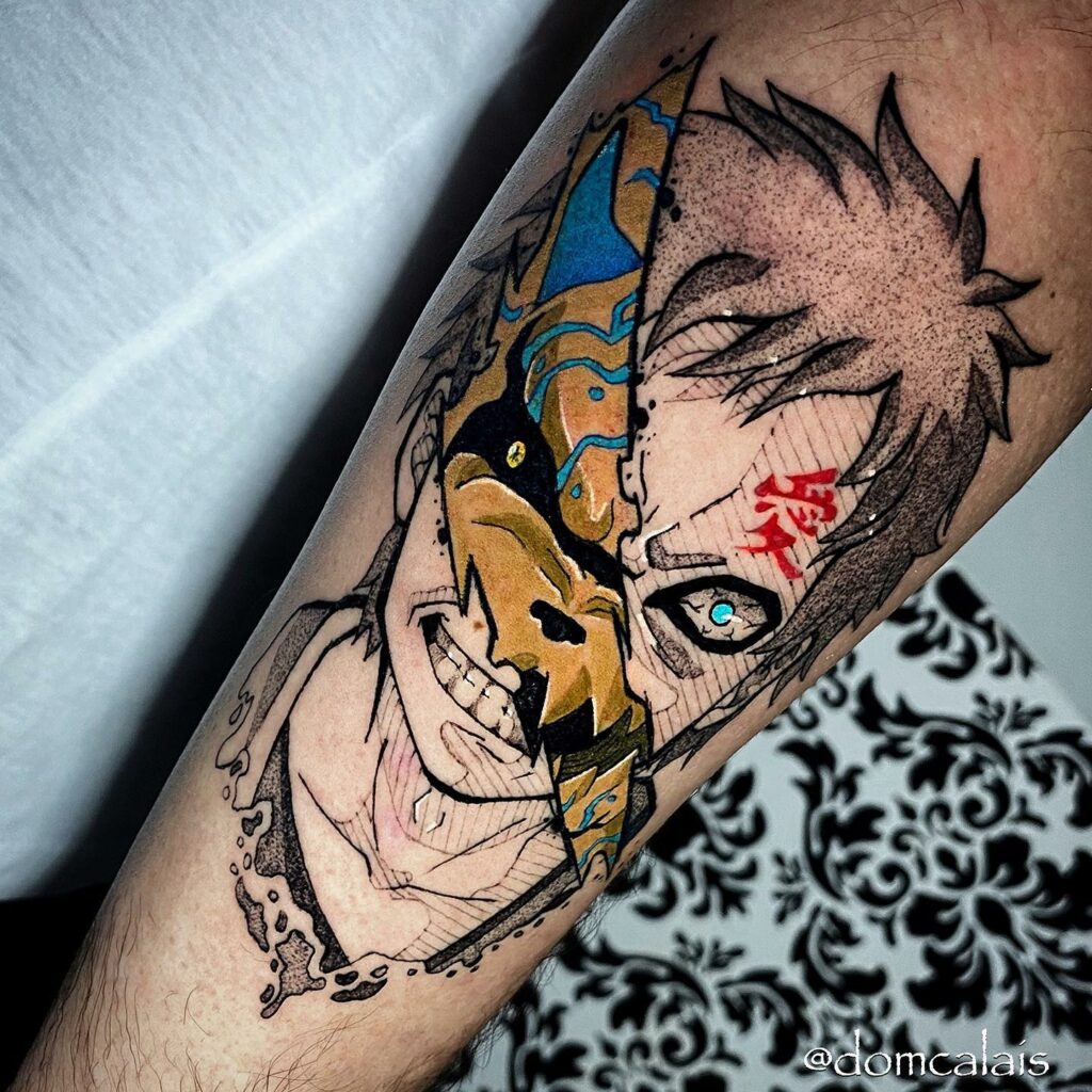 11+ Gaaras Tattoo Ideas That Will Blow Your Mind! 13 The Demon Shukaku X Gaara Tattoo Designs