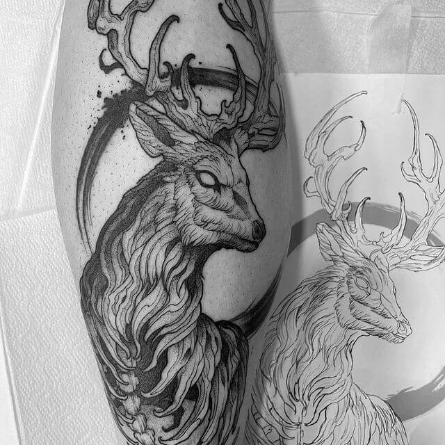 11 Latest Antler Tattoos To Inspire You In 2024! 15 The Exquisite Deer Antler Tattoo