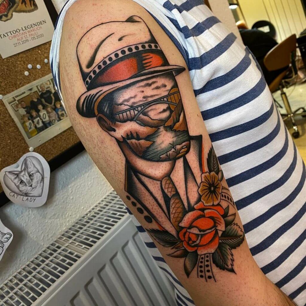 11+ Gentleman Tattoo Ideas That Will Blow Your Mind! 15 The Faceless Gentleman Jack Tattoo