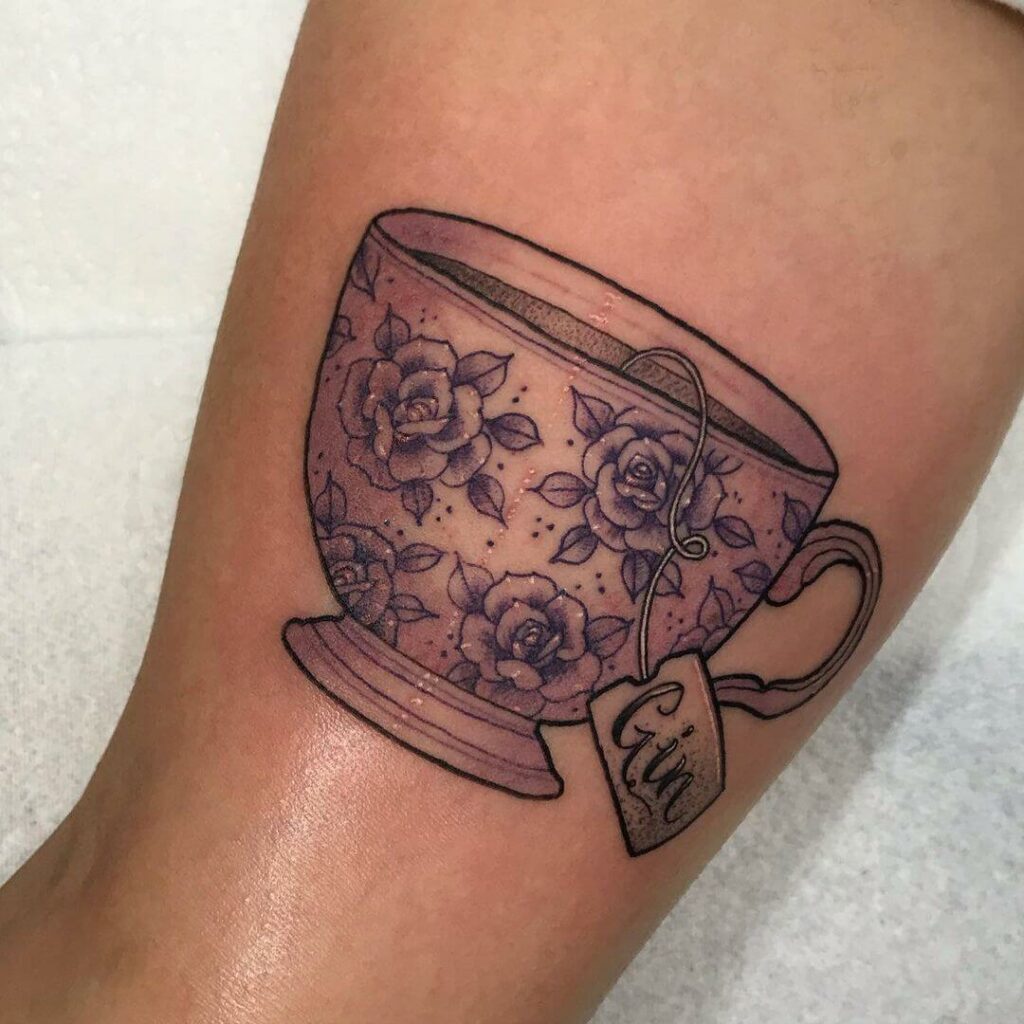 11+ Teacup Tattoo Ideas You Have to See to Believe! 11 The Floral Teacup Tattoo