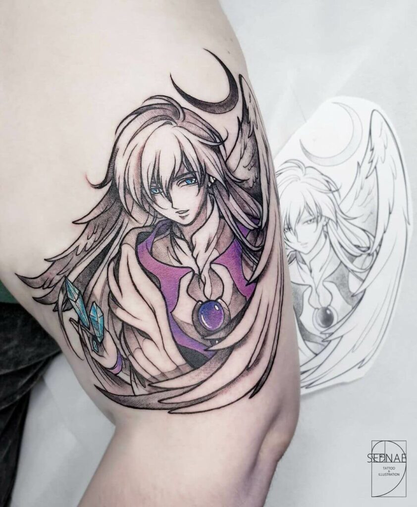 12+ Cardcaptor Sakura Tattoo Ideas To Inspire You! 19 The Gorgeous Yue The Guardian Tattoo