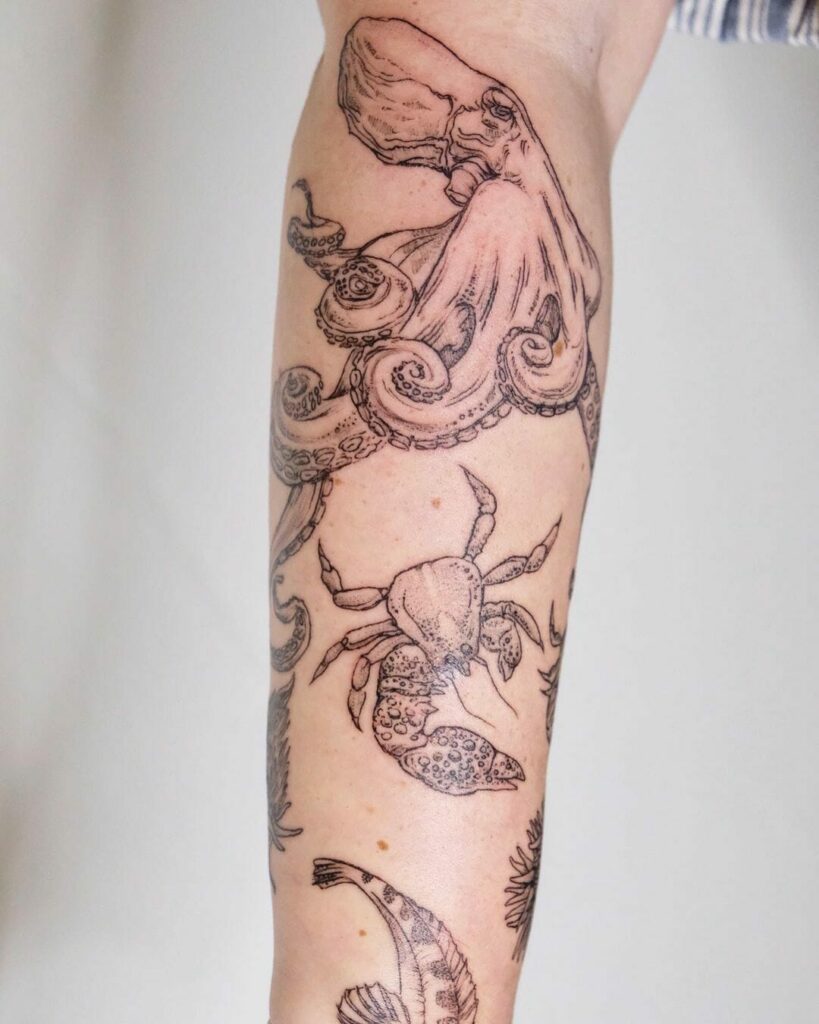 10+ Marine Tattoo Ideas You Have To See To Believe! 19 The Great Sea Creatures Tattoos