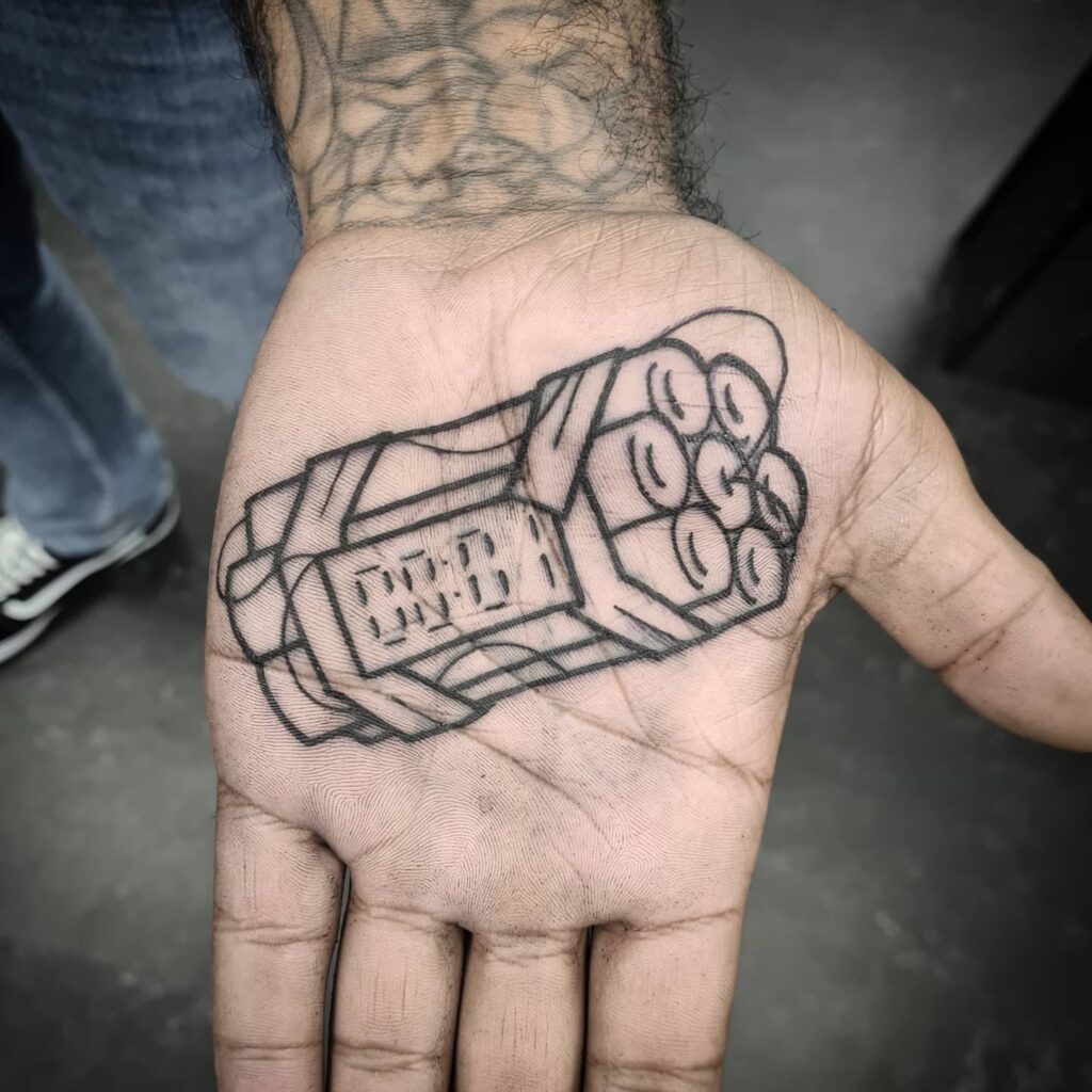 11+ Time Bomb Tattoo Ideas That Will Blow Your Mind! 14 The Hand Time Bomb Tattoo