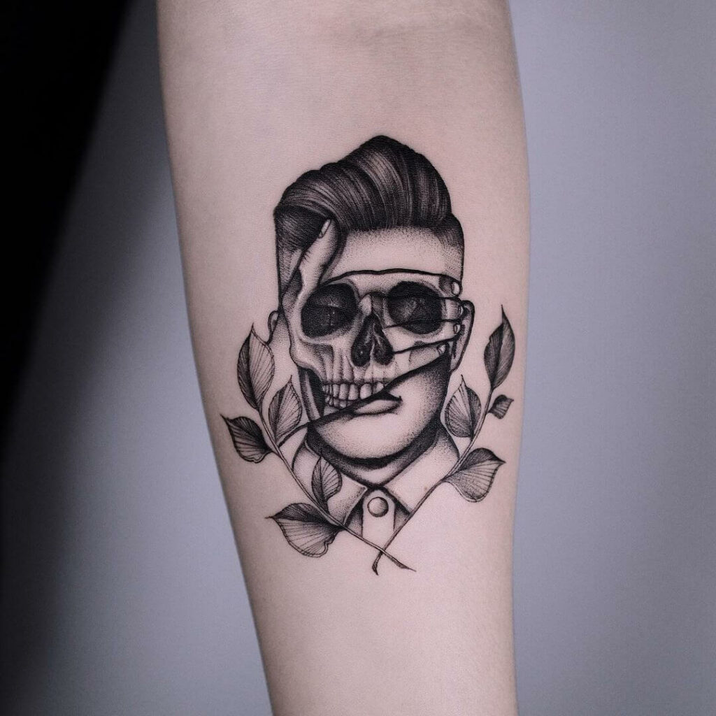 11+ Gentleman Tattoo Ideas That Will Blow Your Mind! 12 The Hidden Face Gentleman Tattoo