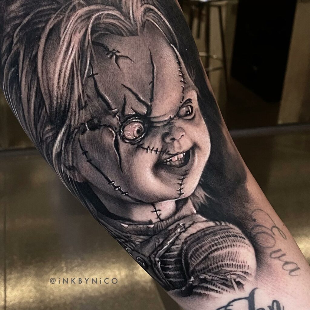 11+ Taboo Tattoo Characters Ideas You Have To See To Believe! 14 The Horrifying Chucky Doll Taboo Tattoo