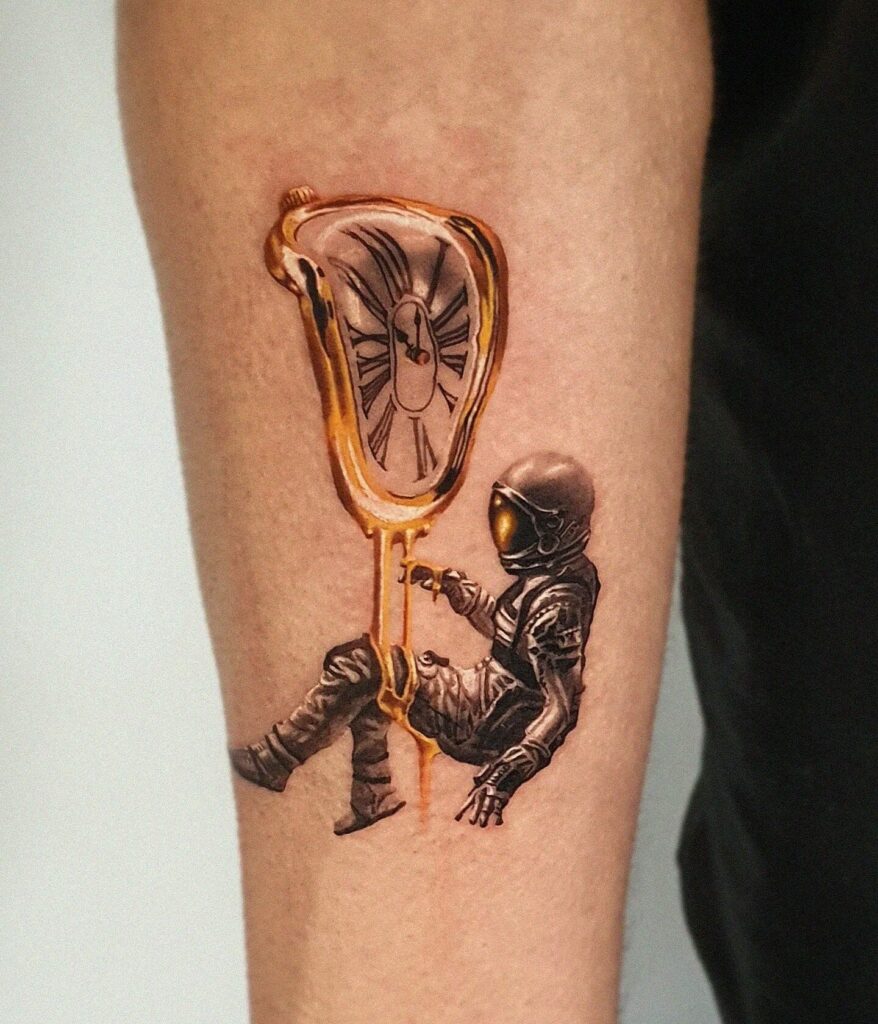 10+ Simple Astronaut Tattoo Ideas That Will Blow Your Mind! 12 The Interstellar Tattoo