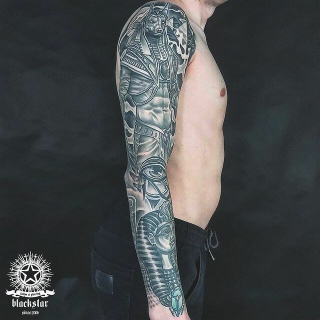 10 Latest Anubis Tattoos To Inspire You In 2024! 15 The Intricate 'Lord Of The Sacred Land' Tattoo For The Detail Freaks