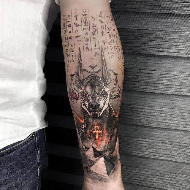 10 Latest Anubis Tattoos To Inspire You In 2024! 13 The Justice-Themed Anubis Tattoo For The Righteous Ones