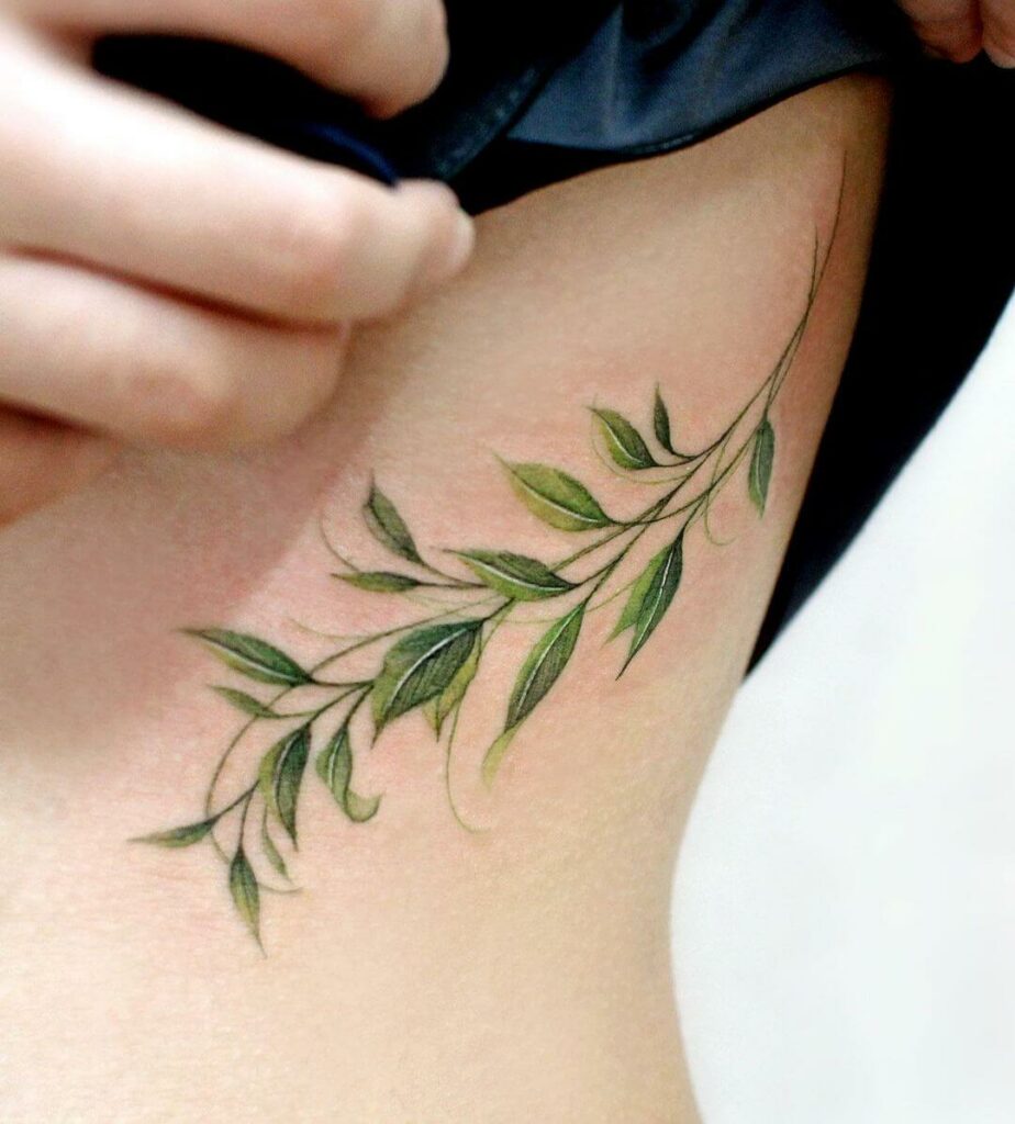 11+ Side Tattoo Ideas You Have To See To Believe! 16 The Leaf Artwork Tattoo