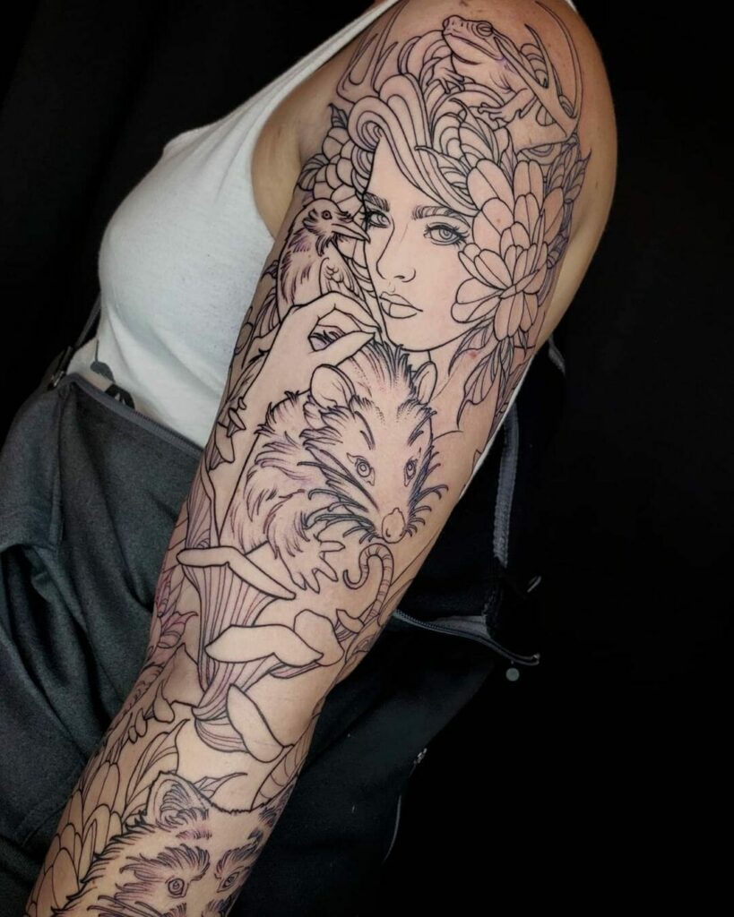 11+ Mother Nature Tattoo Ideas You Have To See To Believe! 11 The Long Unconventional Mother Nature Tattoo Sleeve