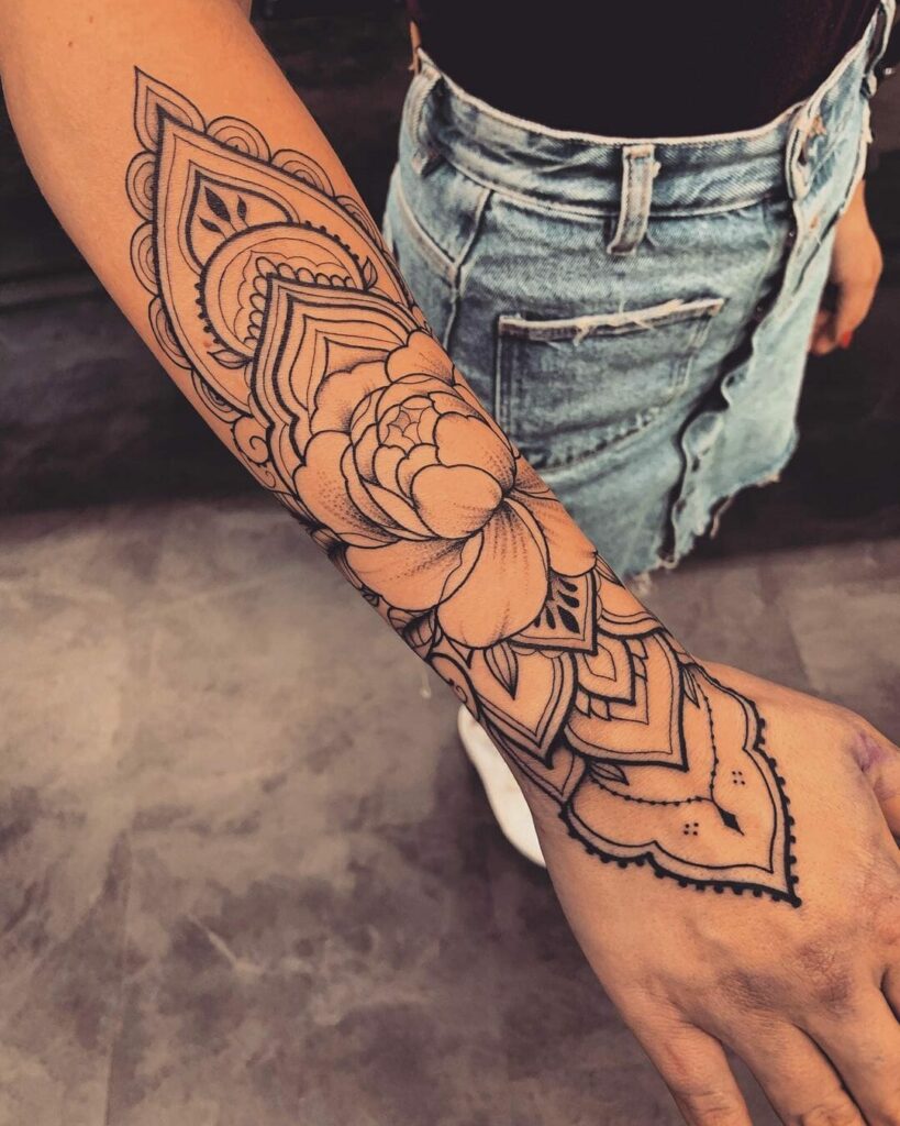 11+ Peonies Tattoo Ideas You Have To See To Believe! 16 The Mandala Art Peony Tattoo