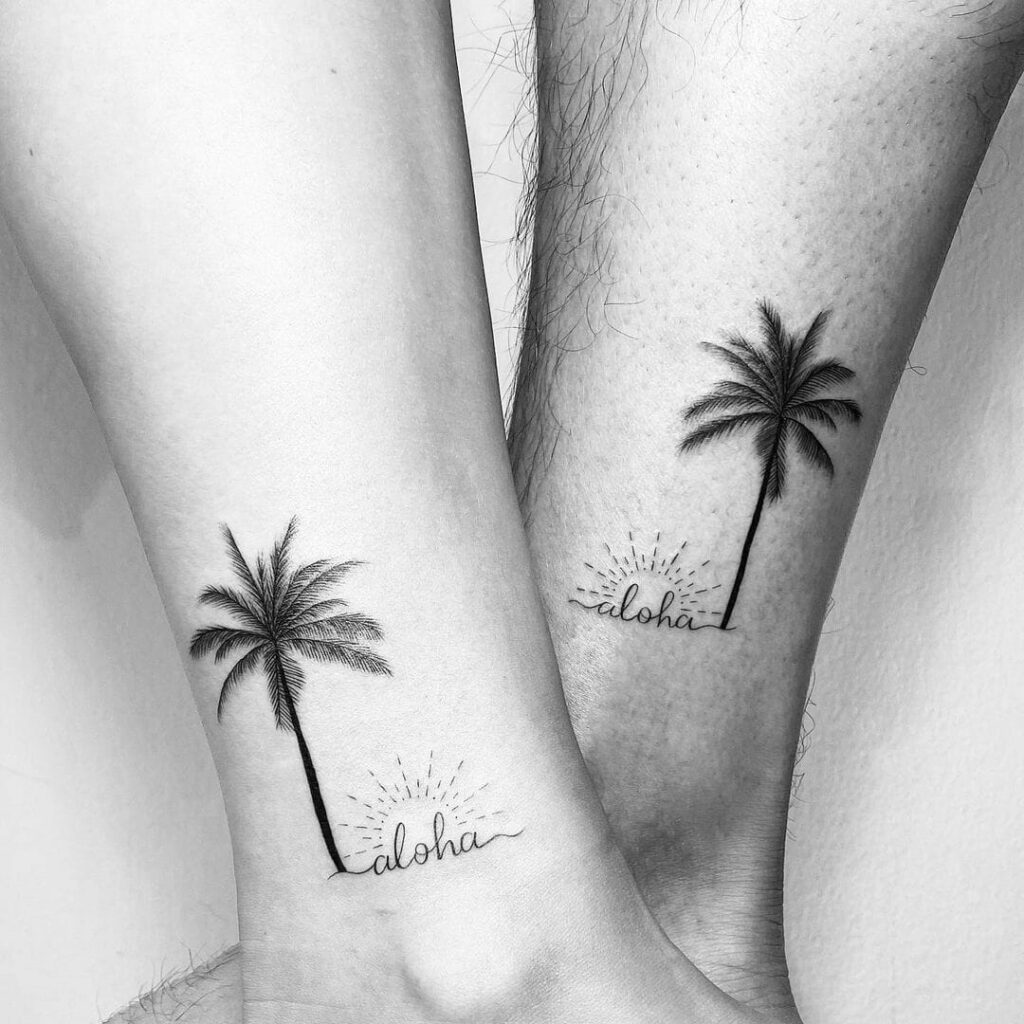 11+ Aloha Tattoo Ideas That Will Blow Your Mind! 18 The Matching Simple Aloha Tattoos