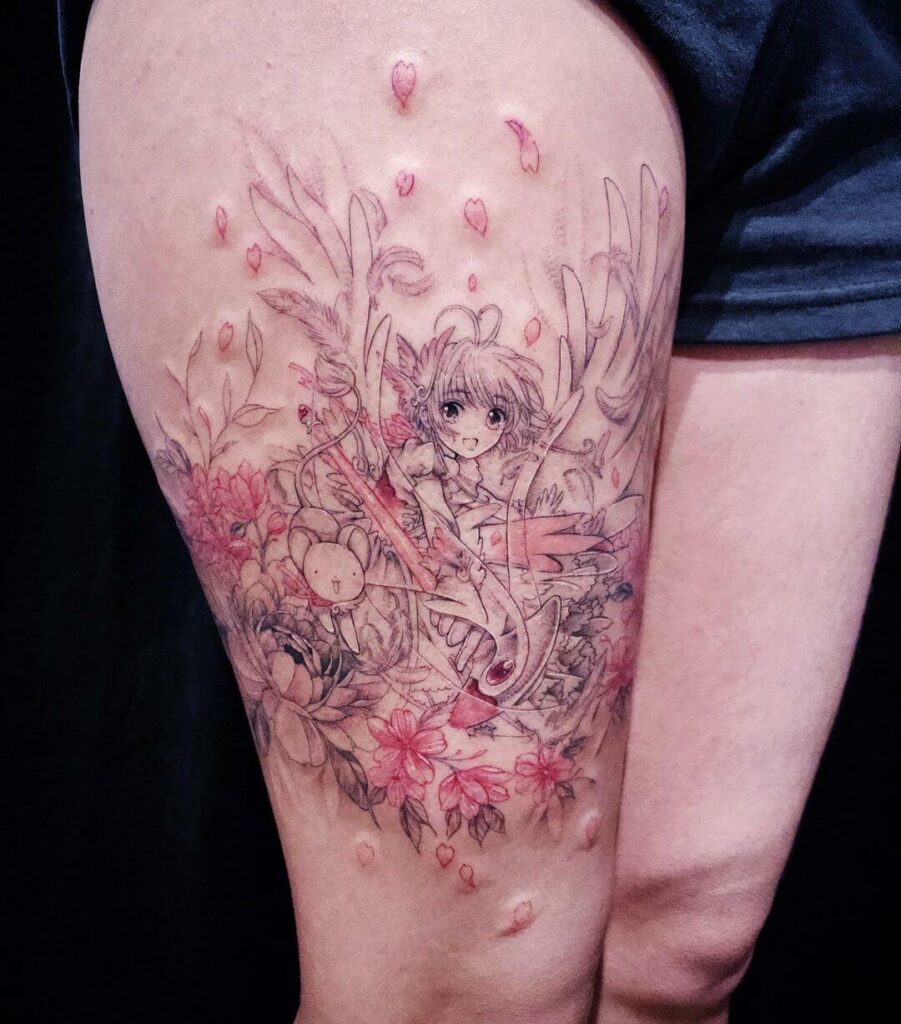 12+ Cardcaptor Sakura Tattoo Ideas To Inspire You! 20 The Mesmerizing Sakura X Sakura Tattoo