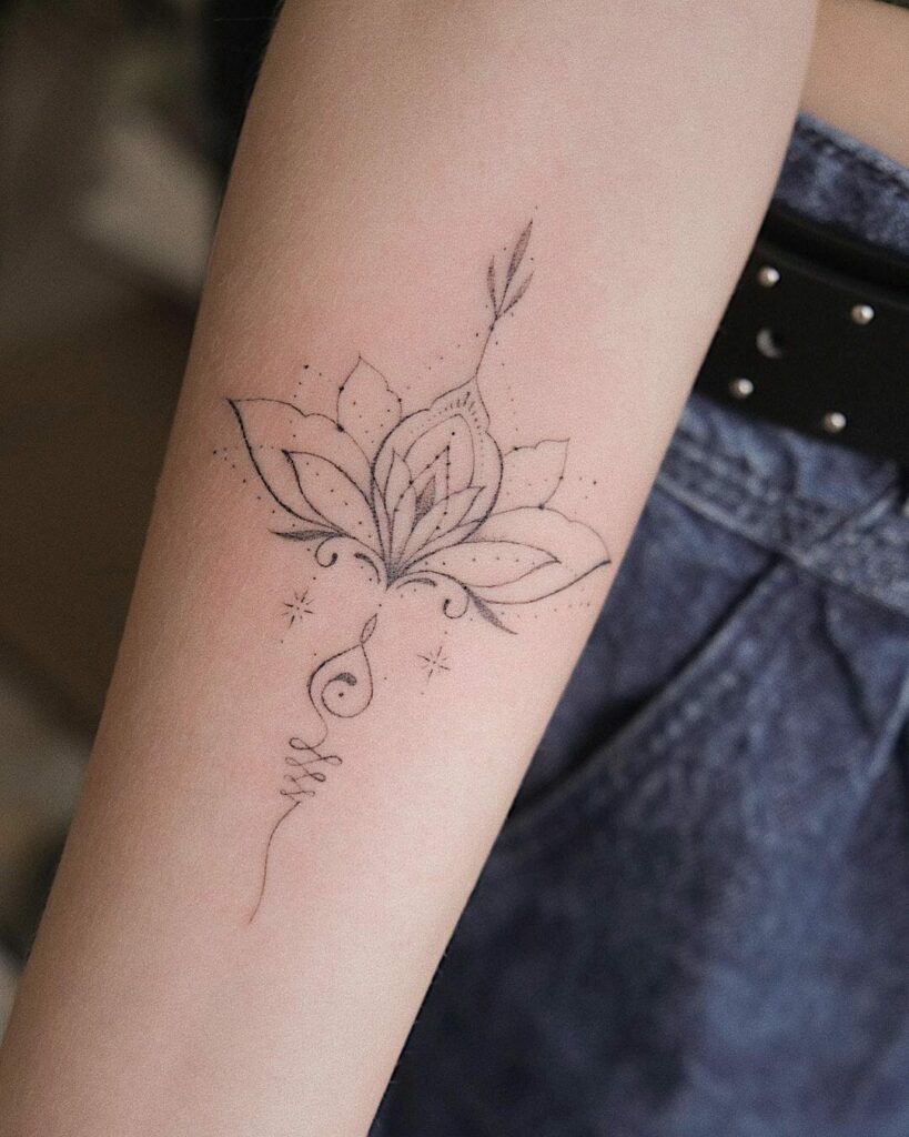 16+ Floral Tattoo Ideas You Have To See To Believe! 17 The Mystical Lotus Tattoo For Spiritual Awakening