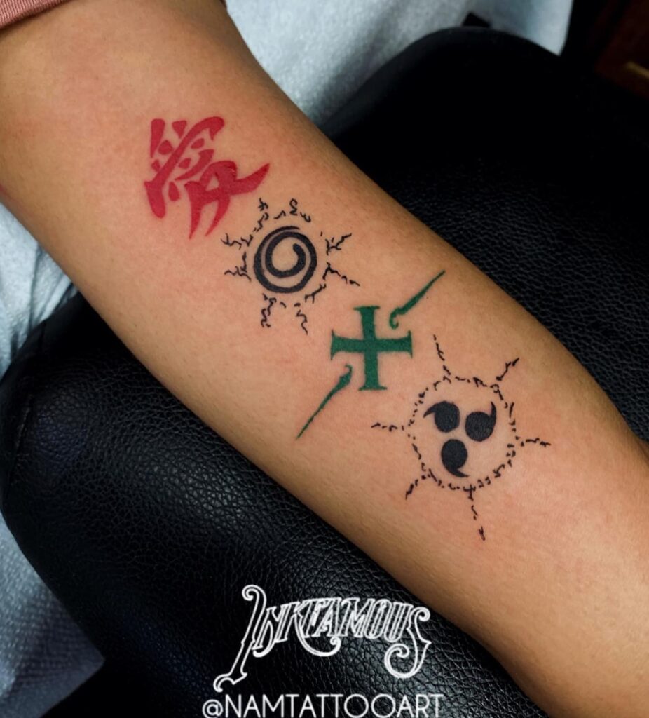 11+ Gaaras Tattoo Ideas That Will Blow Your Mind! 16 The Naruto Seals X Gaara's Symbol Tattoo