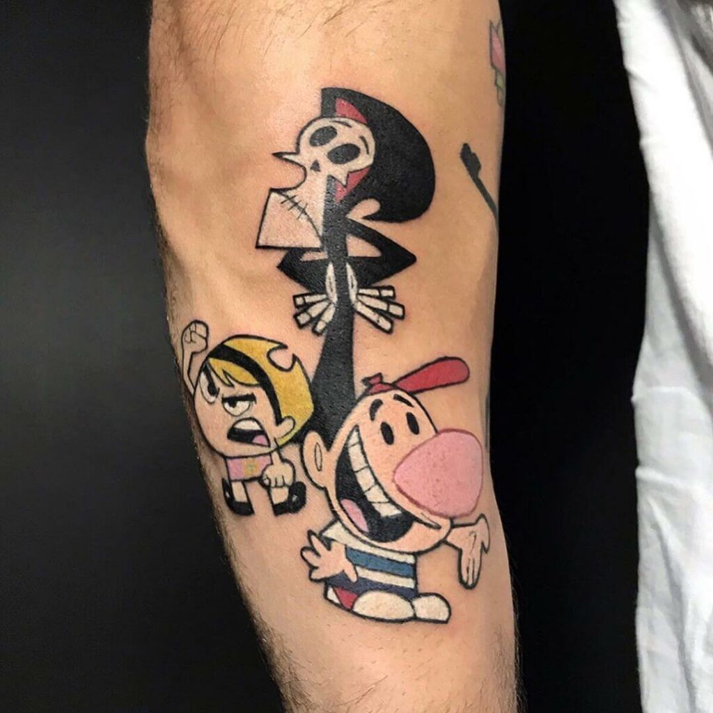 12+ Billy And Mandy Tattoo Ideas To Inspie You! 11 The No-Fuss Tattoo of Grim, Billy, And Mandy