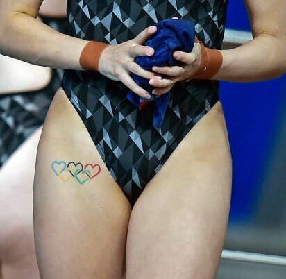 11+ Olympic Tattoo Ideas That Will Blow Your Mind! 13 The Olympic Tattoos For Swimming Athletes