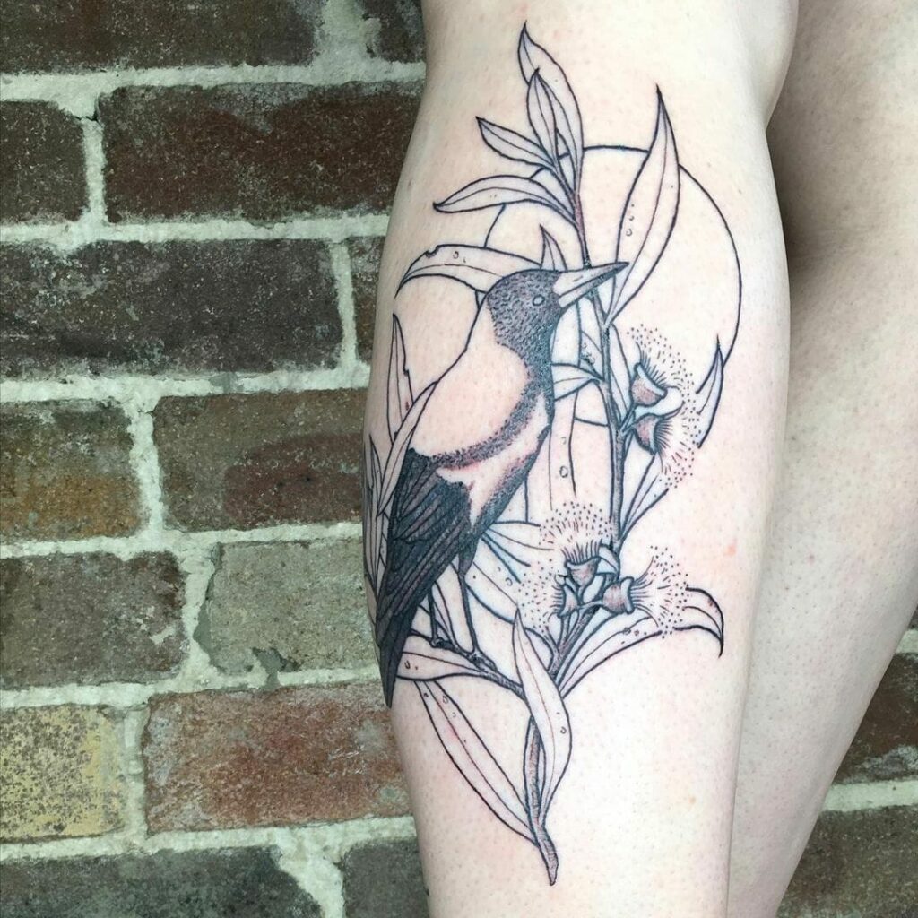 12+ Australiana Tattoo Ideas To Inspire You! 12 The Oriole And Eucalyptus Of Australia
