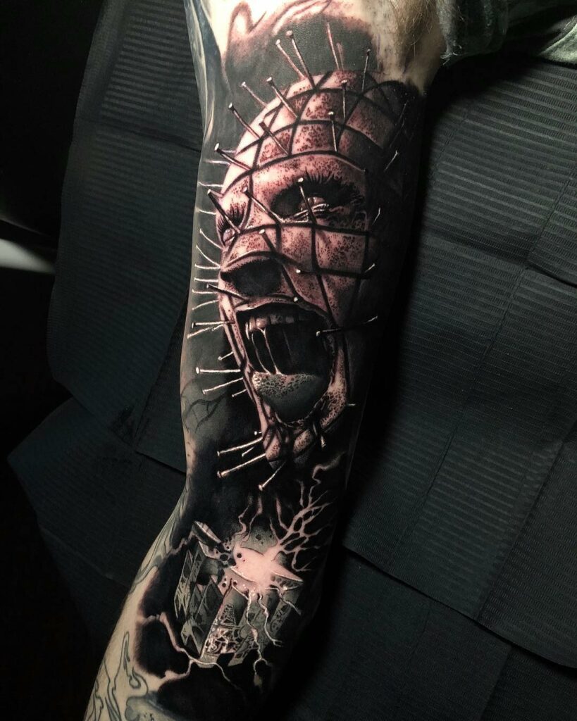 11+ Taboo Tattoo Characters Ideas You Have To See To Believe! 13 The Realistic Hellraiser Pinhead Taboo Tattoo