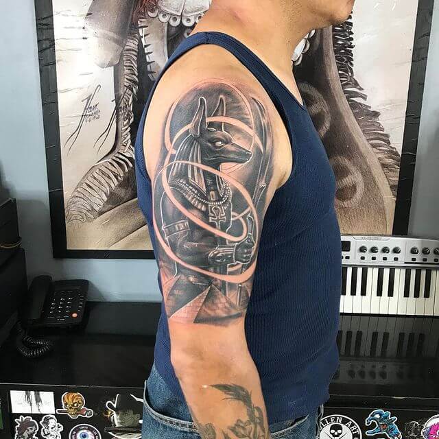 10 Latest Anubis Tattoos To Inspire You In 2024! 14 The Royalty-Themed Anubis Tattoo For The Kings And Queens