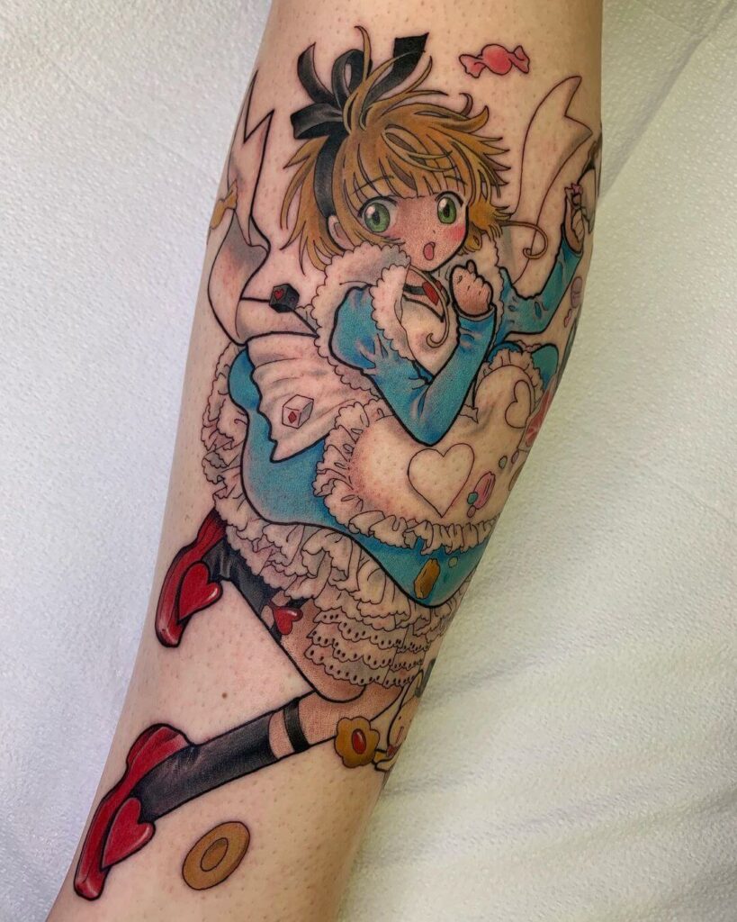 12+ Cardcaptor Sakura Tattoo Ideas To Inspire You! 16 The Sakura X Alice In Wonderland Tattoo