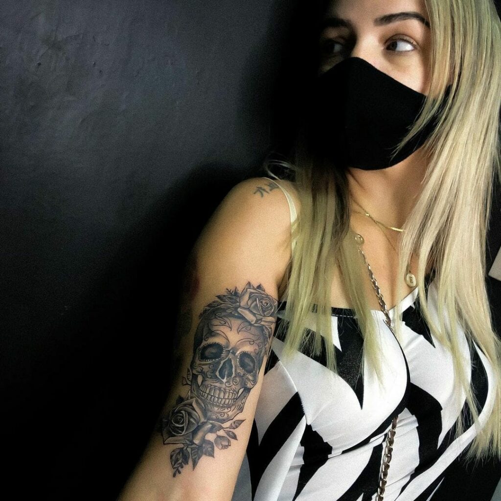 16+ Floral Tattoo Ideas You Have To See To Believe! 19 The Skull And Flower Tattoos