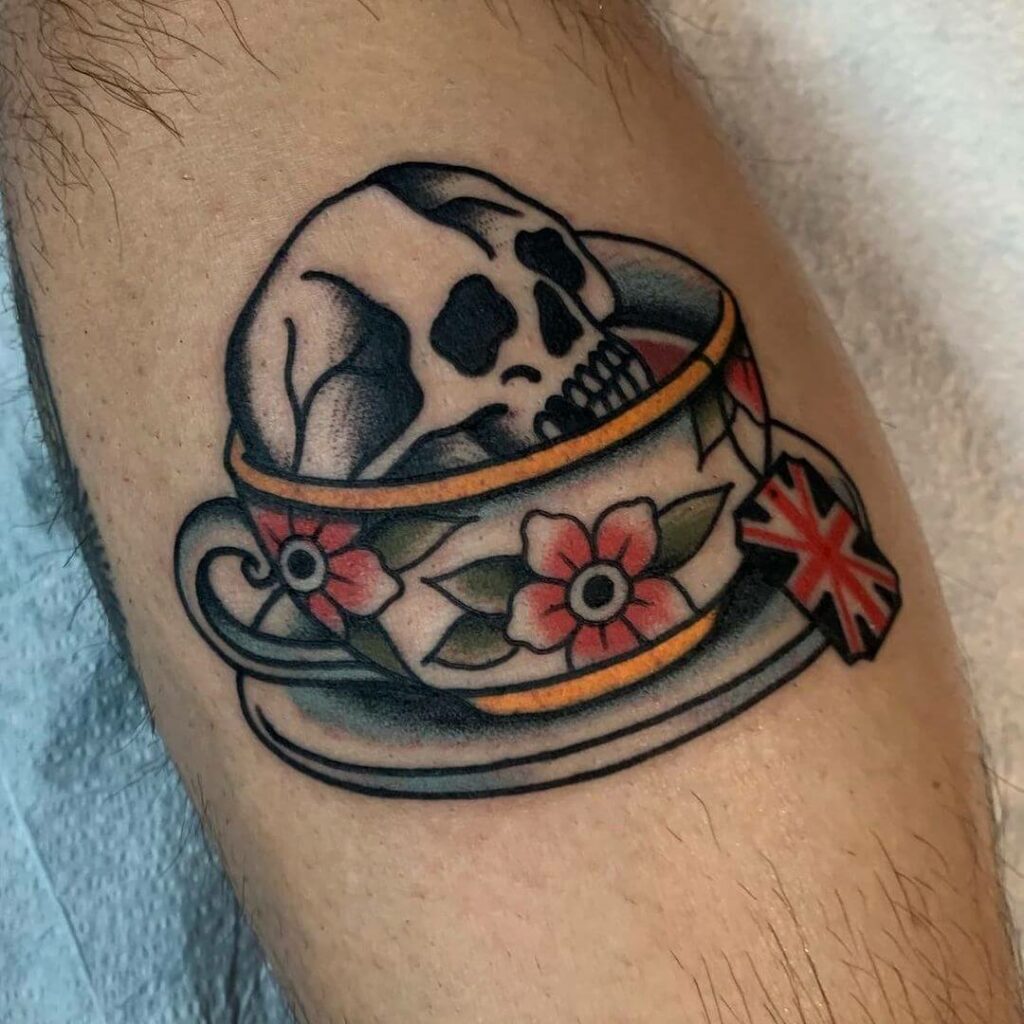 11+ Teacup Tattoo Ideas You Have to See to Believe! 18 The Skull Inside A Teacup Tattoo