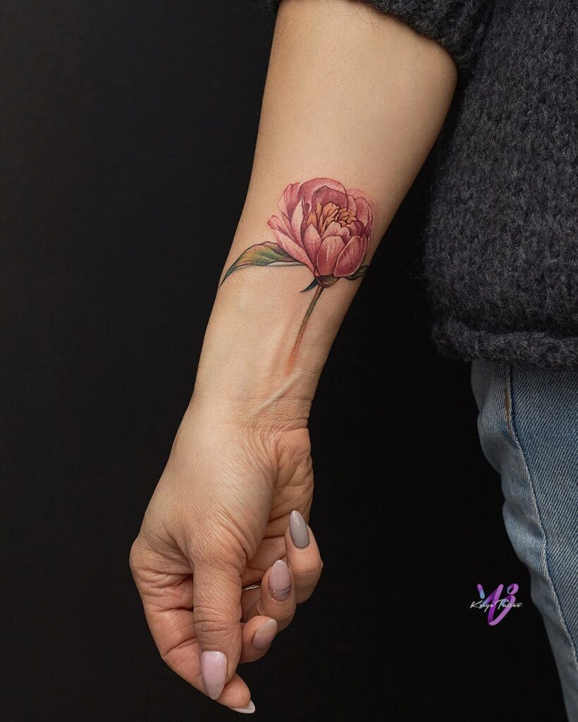 11+ Peonies Tattoo Ideas You Have To See To Believe! 12 The Small Independent Peony Tattoo