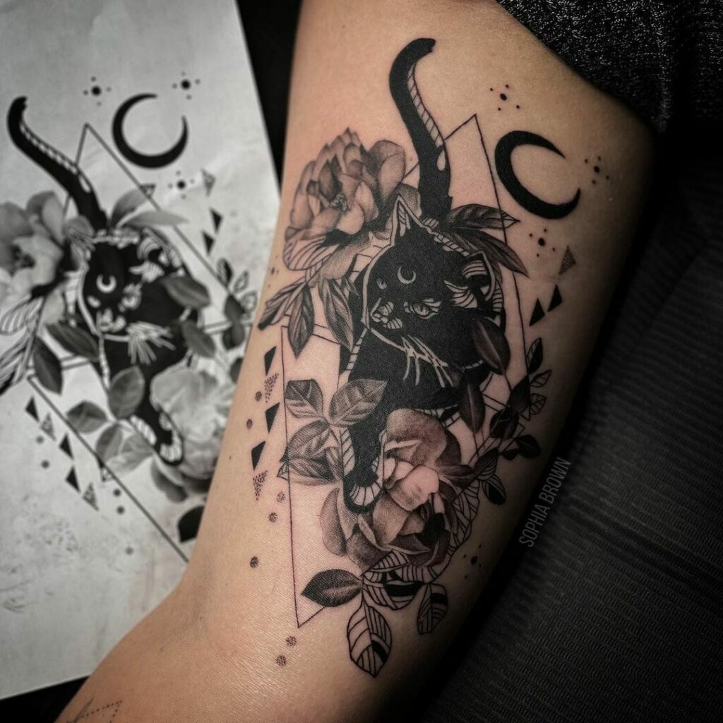 11+ Black Tattoo Ideas You'll Have To See To Believe! 13 The Superstitious Black Cat Tattoo
