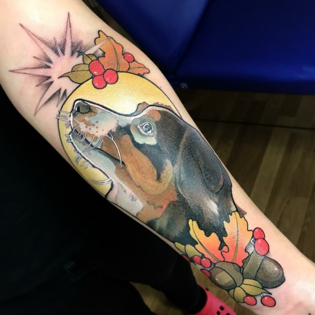 11+ Australian Shepherd Tattoo Ideas That Will Blow Your Mind! 15 The Tattoo Of Hope