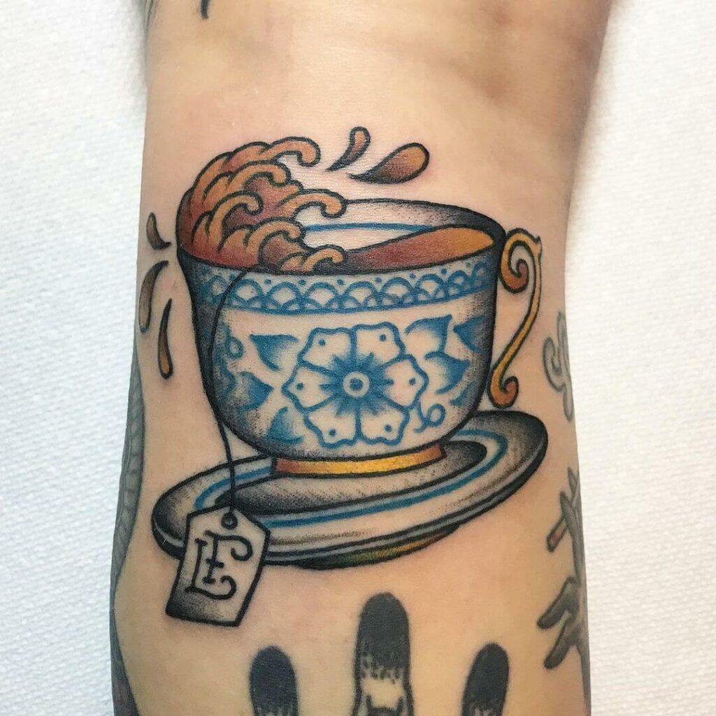 11+ Teacup Tattoo Ideas You Have to See to Believe! 17 The "Tea-Storm" In a Teacup Tattoo