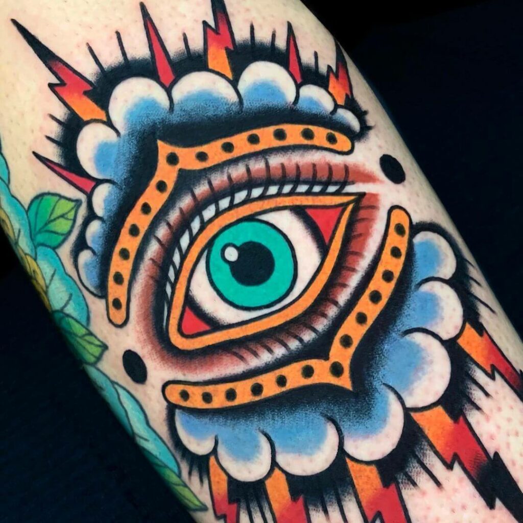 11+ Classic Tattoo Style Ideas That Will Blow Your Mind! 13 The Third Eye In Traditional Tattoo Style