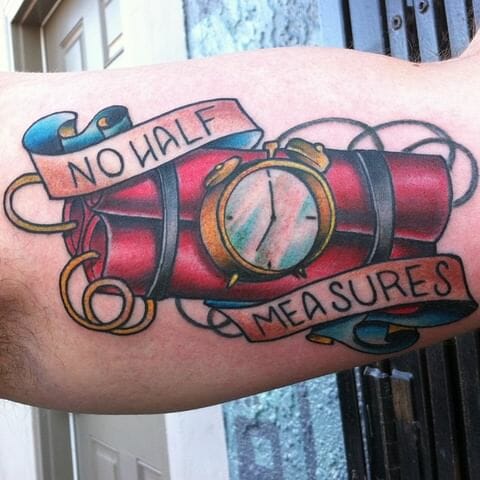 11+ Time Bomb Tattoo Ideas That Will Blow Your Mind! 11 The Ticking Time Bomb Tattoo
