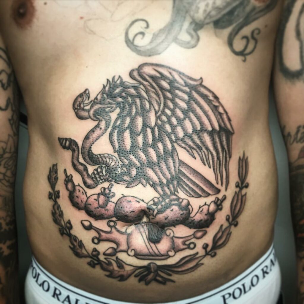 11+ American Traditional Eagle Tattoo Ideas That Will Blow Your Mind! 13 The Traditional Mexican Eagle Tattoo