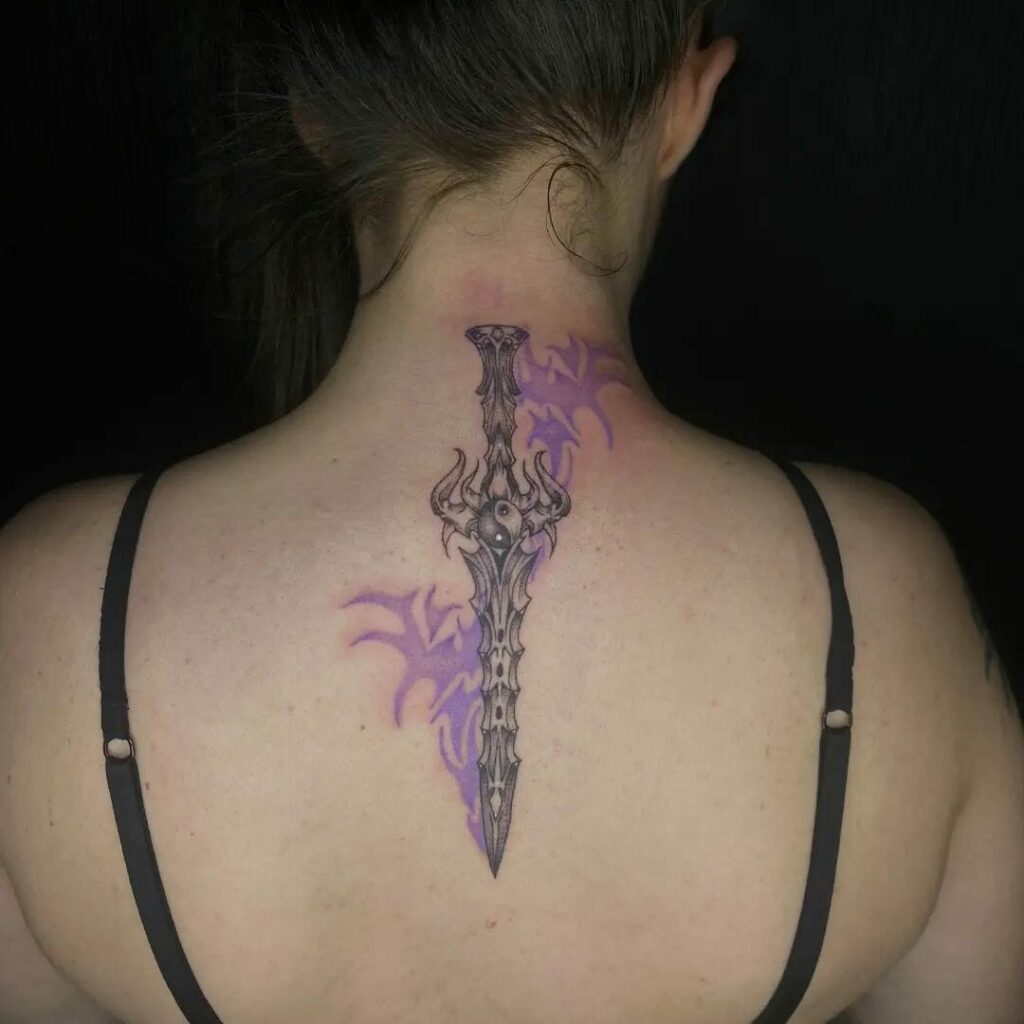 11+ Female Simple Tribal Tattoo Ideas That Will Blow Your Mind! 18 The Tribal Designs With The Tribal Sword Tattoos For Women