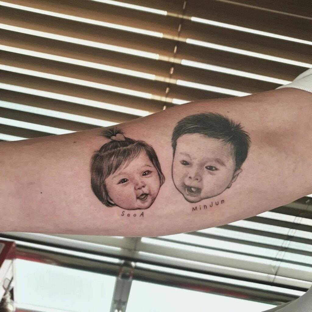 10+ Baby Tattoo For Mom Ideas That Will Blow Your Mind! 15 The Twin Baby tattoo