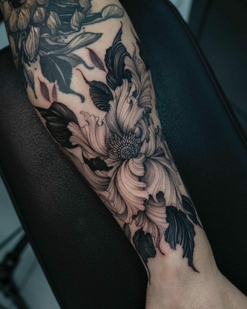 16+ Floral Tattoo Ideas You Have To See To Believe! 14 The Very Popular Floral Sleeve Tattoo