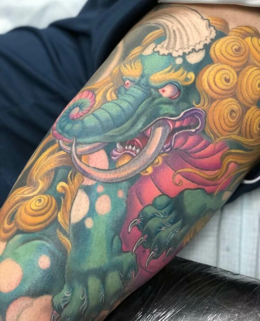 11+ Baku Tattoo Ideas You'll Have To See To Believe! 11 The Vivid Baku Japanese Tattoo For The Colour Lover