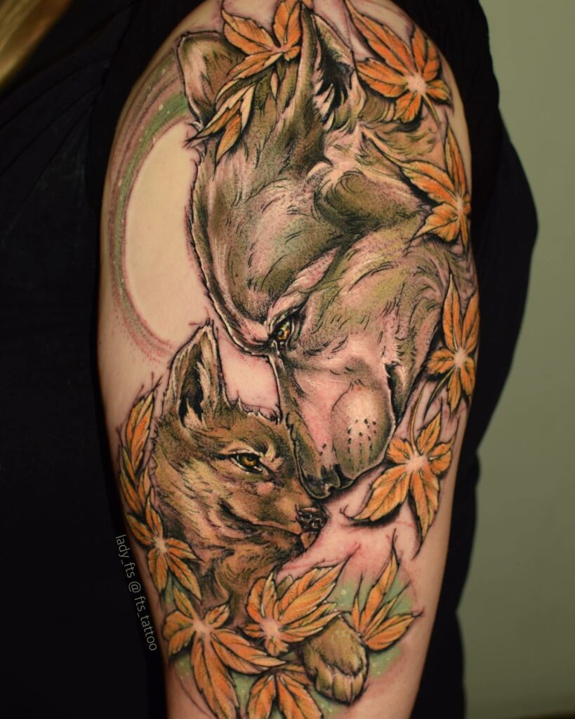 11+ Wolf Tattoo Stencil Ideas That Will Blow Your Mind! 12 The Wolf Pack Tattoo