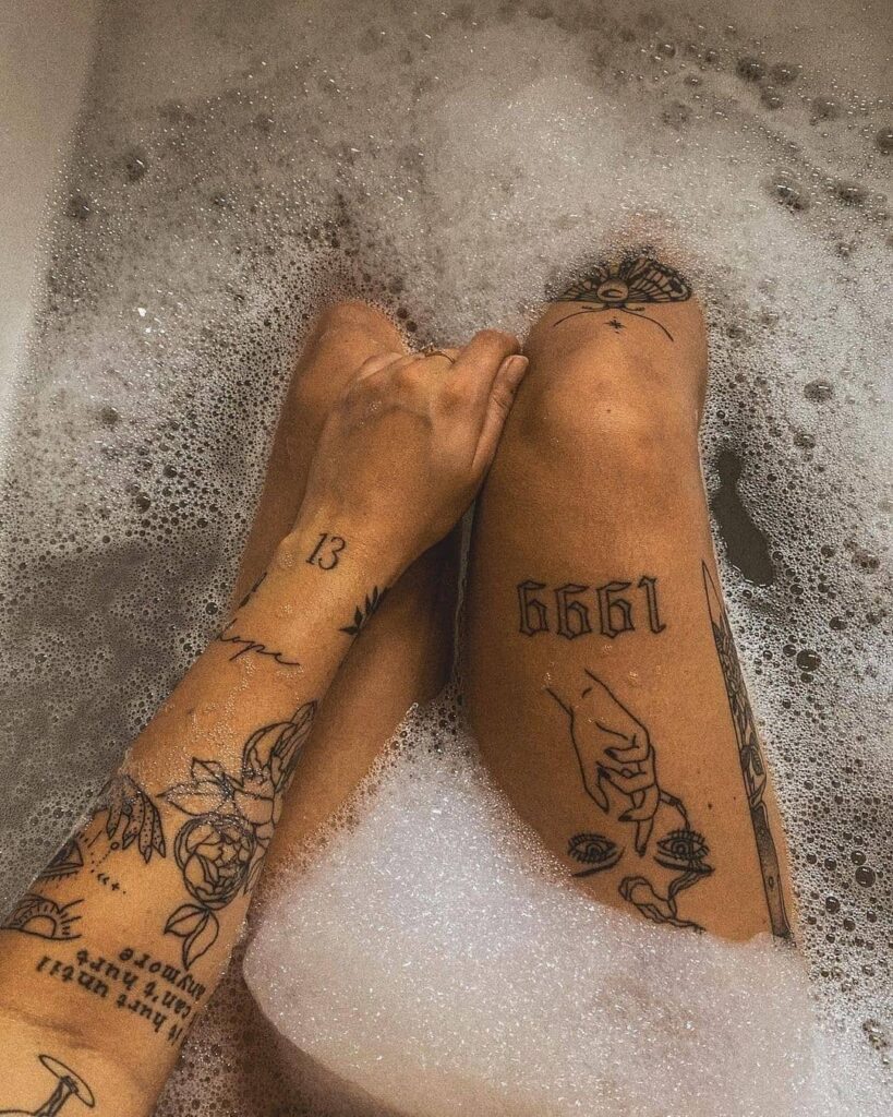 10 Birth Year Tattoo Ideas for 2024 11 Thigh 1999 Tattoo