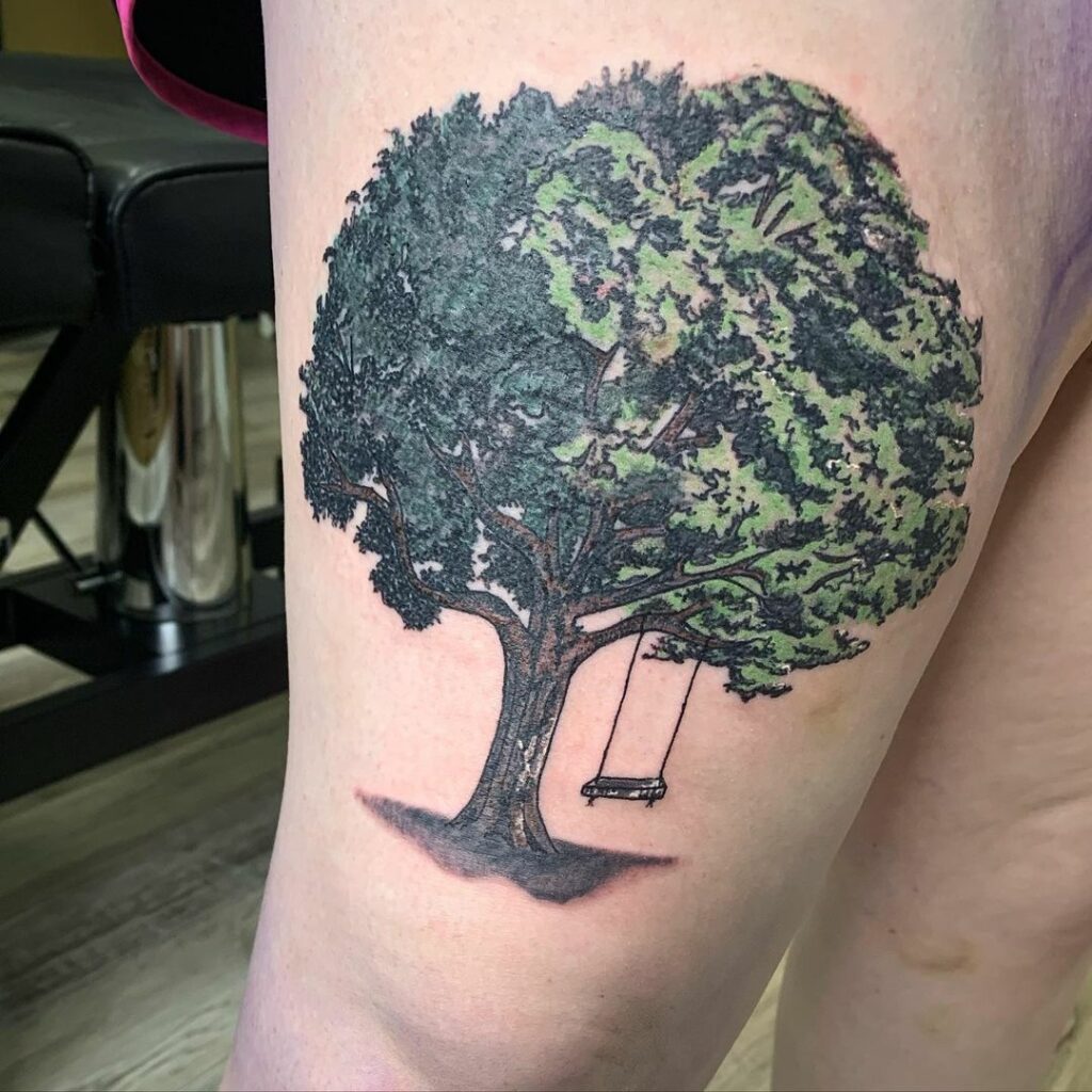 22+ Celtic Tree of Life Tattoo Ideas To Inspire You! 20 Thigh Celtic Tattoo