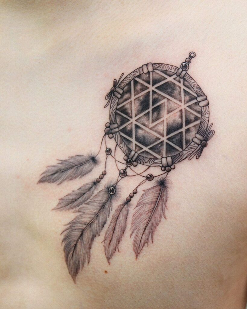 13+ Thigh Unique Dream Catcher Tattoo Ideas That Will Blow Your Mind! 10 Thigh Unique Dream Catcher Tattoo