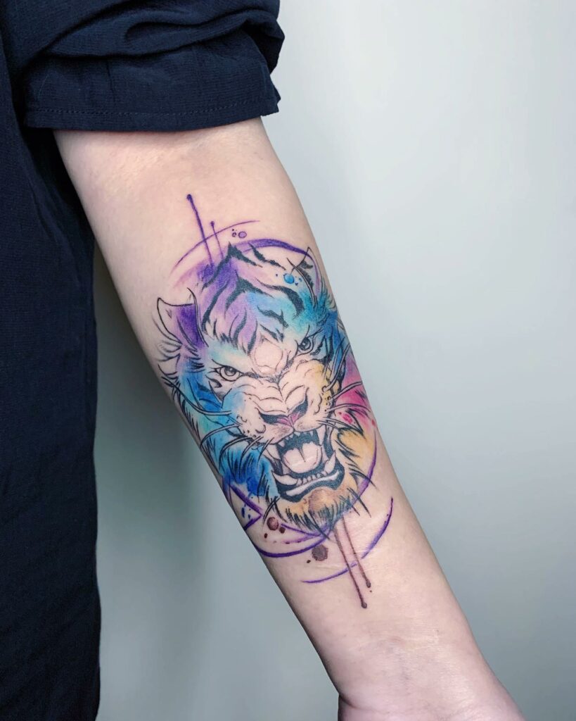 10+ Simple Tiger Tattoo Ideas That Will Blow Your Mind! 17 Tiger Watercolor Tattoo