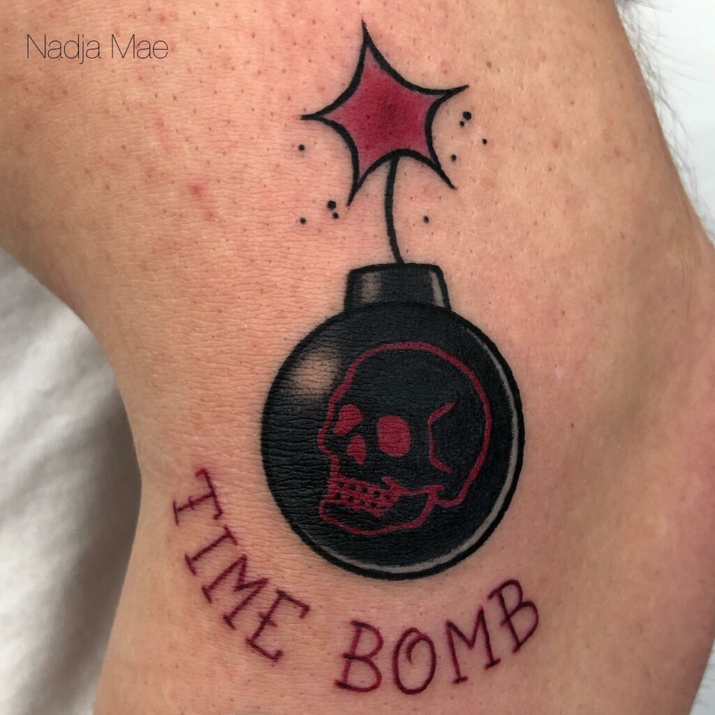 11+ Time Bomb Tattoo Ideas That Will Blow Your Mind! 10 Time Bomb Tattoo