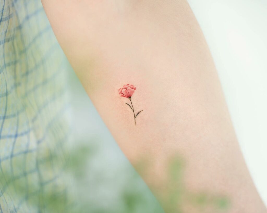 11+ Simple Carnation Tattoo Ideas You’ll Have To See To Believe! 11 Tiny And Adorable Carnation Flower Tattoos